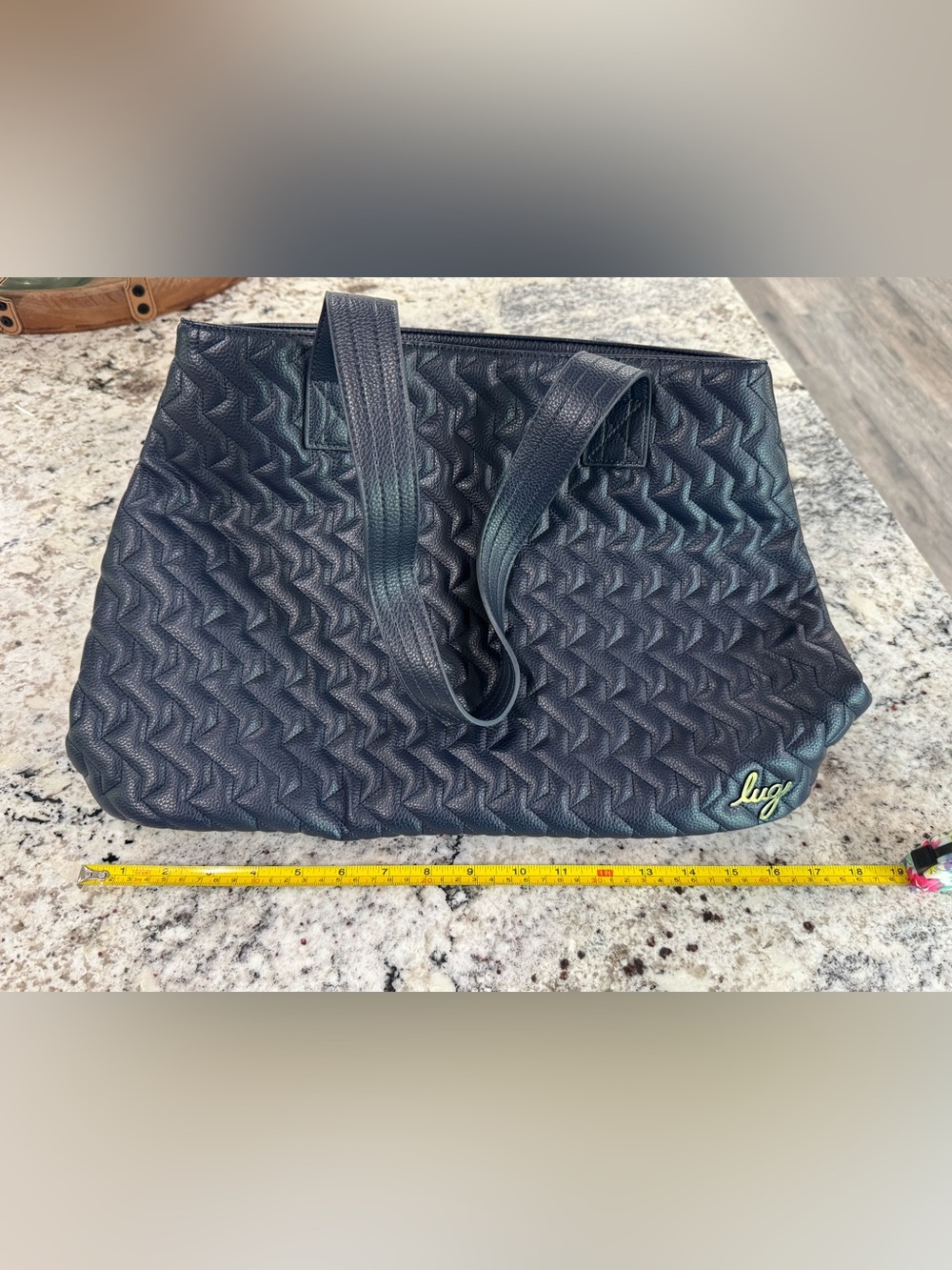 Lug Tempo Navy Quilted Bag